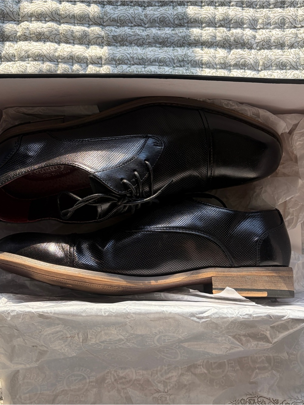 Vintage foundry co black leather oxfords